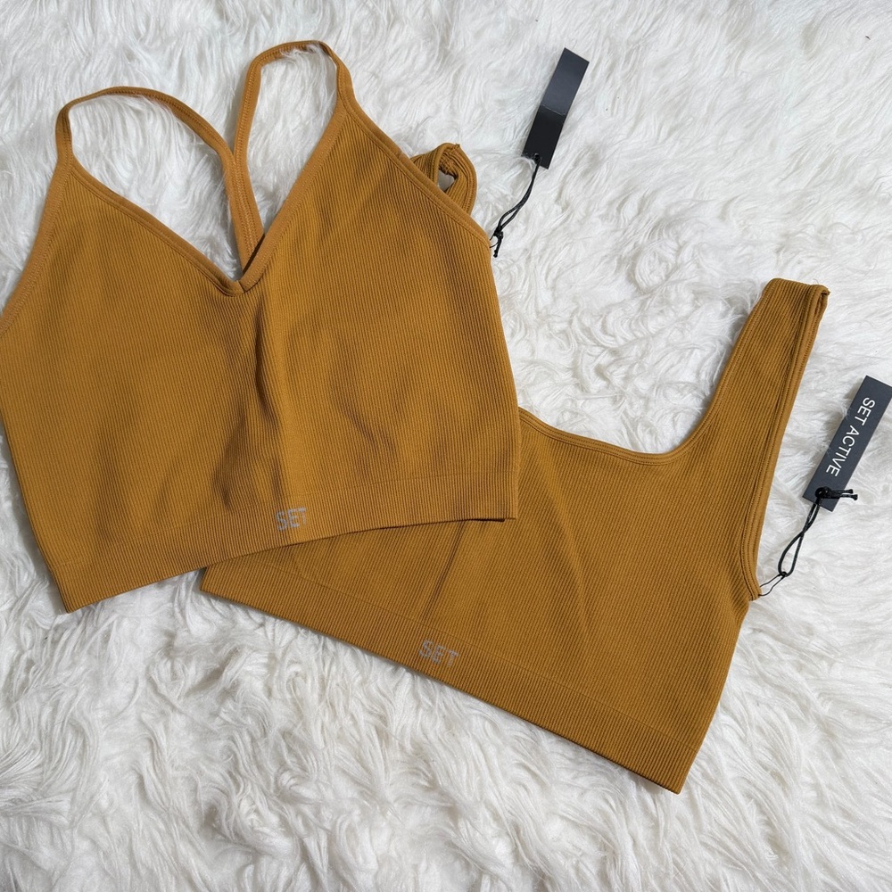 NWT SET Active Sports Bra Bundle XL Workout Pilates Running
